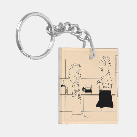 Porte-clés Trop de café (Devant gauche)