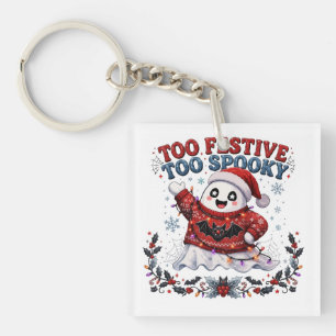 Porte-clés Trop Festif Trop Effrayant Fantôme Noël