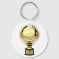 trophée de volley-ball en or