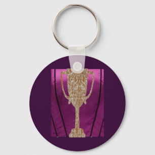 Porte-clés TROPHÉE d'or : Célébration de récompense de