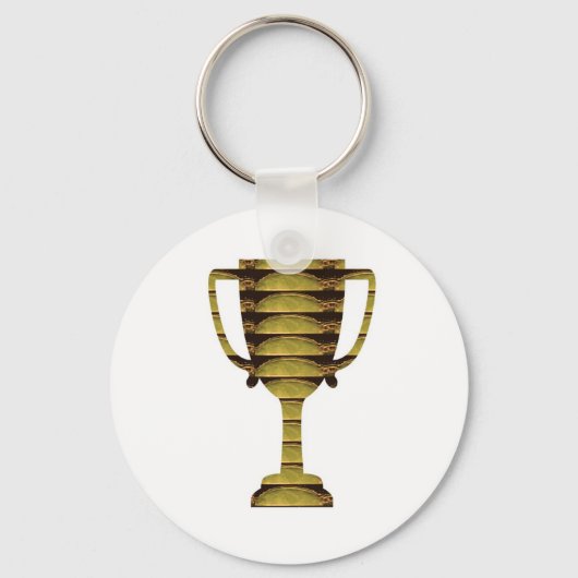 Porte-clés TROPHY GOLD : Réussite, Concurrence, Sports (Recto)