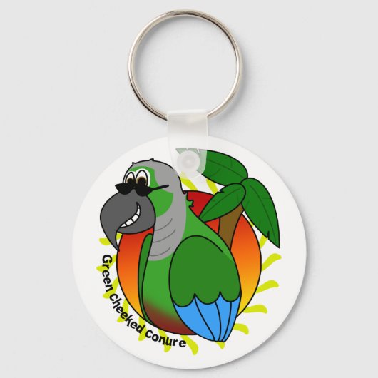 Porte-clés Tropical Green Cheeked Conure Porte - clé (Recto)