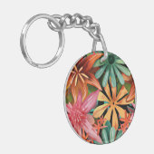 Porte-clés tropical/hawaïen/floral/fleur (Devant gauche)