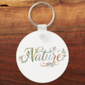 Porte-clés Tropical Leaves & Birds Nature Aesthetic Design (Verso)