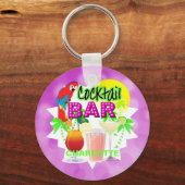 Porte-clés Tropical Summer Sun Cocktail Boissons Bar Amusemen (Recto)