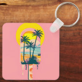 Porte-clés Tropical Summer Sunset Sweets Paradise (Verso)