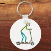 Porte-clés Trottinette électrique Stickman (Verso)