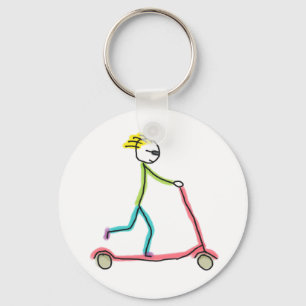 Porte-clés Trottinette Micro Stickman