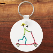 Porte-clés Trottinette Micro Stickman (Recto)