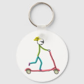 Porte-clés Trottinette Micro Stickman (Verso)