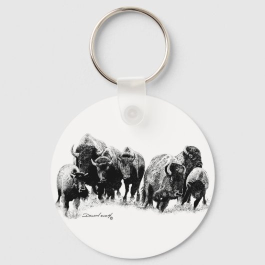 Porte-clés Troupeau de buffles (Recto)