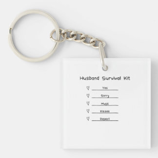 Porte-clés Trousse de survie pour mari mignon