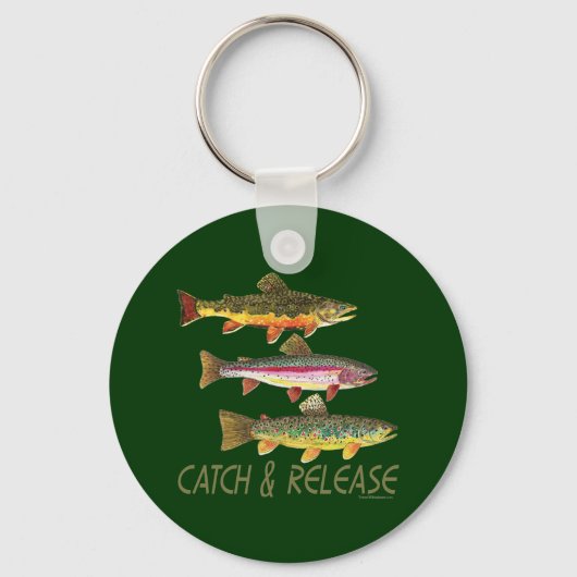 Porte-clés Trout Catch and Release (Recto)