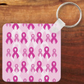 Porte-clés Trouver un remède/coeur/grand-mère...Cancer du sei (Verso)