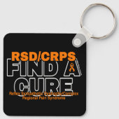PORTE-CLÉS TROUVER UNE CURE/BOLD...RSD/CRPS (Dos)