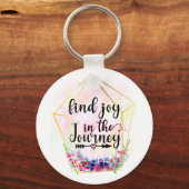 Porte-clés Trouvez La Joie Dans Le Voyage (Recto)
