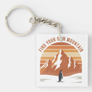 Porte-clés Trouvez Votre Propre Montagne - le pingouin inspir