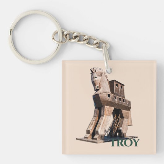Porte-clés Troy : Cheval de Troie (Devant)
