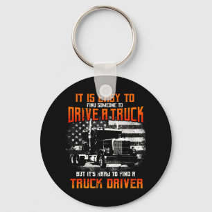 Porte-clés Trucker Cadeaux Tracteur Trailer Truck 18 Wheeler 