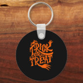 Porte-clés Trucs Ou Traiter Grunge Halloween Conception (Recto)