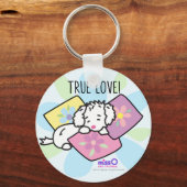 Porte-clés True Love Little Fluffy White Dog (Recto)