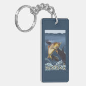 Porte-clés Truite pêchant la section transversale - Montana (Devant gauche)