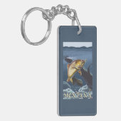 Porte-clés Truite pêchant la section transversale - Montana (Devant gauche)