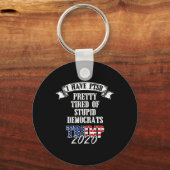 Porte-clés Trump 2020, Drapeau américain assez fatigué (Recto)