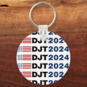 Porte-clés Trump 2024 DJT (Recto)