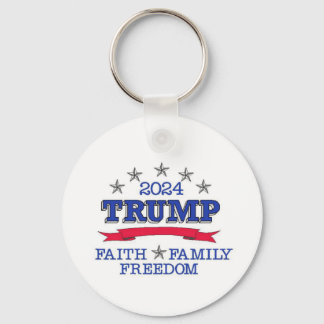 Porte-clés Trump 2024 Faith Family Freedom Porte - clé