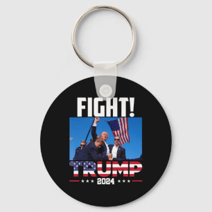 Porte-clés Trump 2024 - Premier rallye Trump 2024 Amérique
