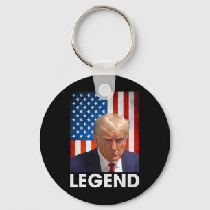 Porte-clés Trump 2024 Président Légende Drapeau américain