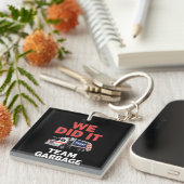 Porte-clés Trump 2024 Truck Garbage Nous L'Avons Fait Équipe (Devant Droit)