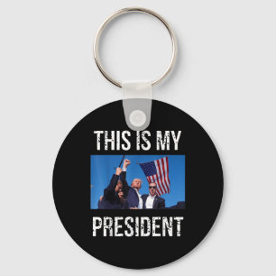 Porte-clés Trump 2024 Voici Mon Président