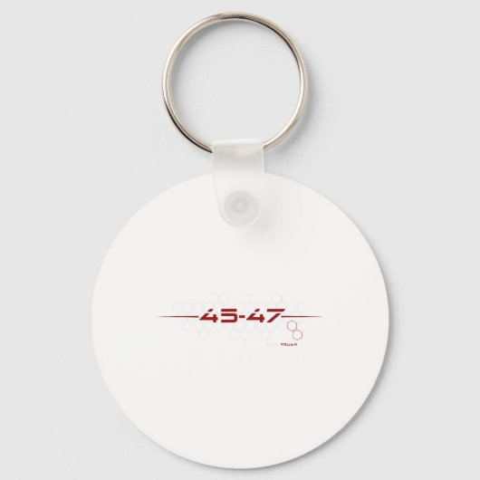 Porte-clés Trump 45 47 Conception futuriste rétro (Recto)