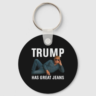Porte-clés Trump a de super jeans drôle graphique tee rétro d