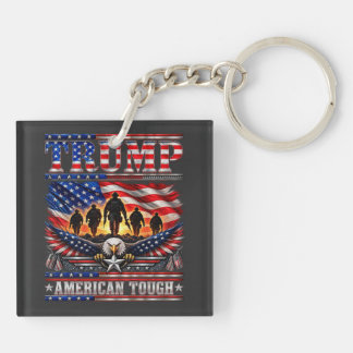 Porte-clés Trump Américain Dur Patriotique