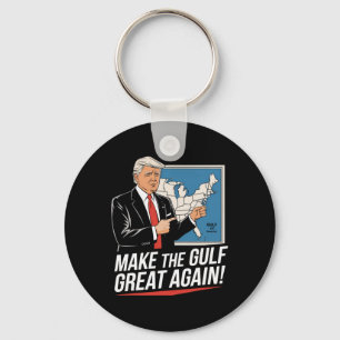 Porte-clés Trump Amérique du Golfe du Mexique Président Trump