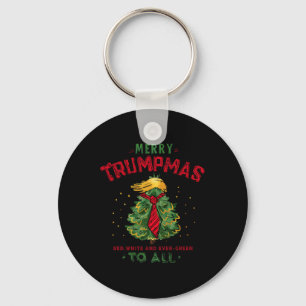 Porte-clés Trump amusant Trump Joyeux Trumpmas Noël Arbre de