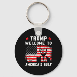 Porte-clés Trump Bienvenue dans le Golfe amusant Trump Mexiqu