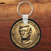 Porte-clés TRUMP CGI Collectif Gold Art-Coin Doubloon (Recto)