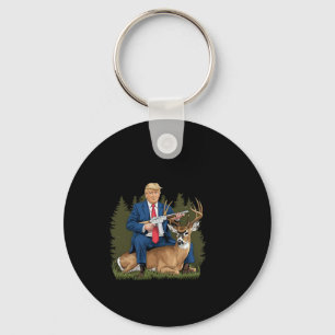 Porte-clés Trump Chasse Deer Funny Bière Boire Bière