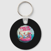 Porte-clés Trump Chillin Comme Un Felon Summer Retro Pool Flo (Recto)