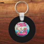 Porte-clés Trump Chillin Comme Un Felon Summer Retro Pool Flo (Recto)