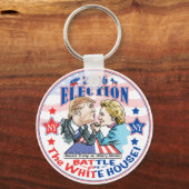 Porte-clés Trump contre Hillary 2016 (Recto)