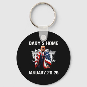 Porte-clés Trump Daddys Home Maison Blanche 2024 2