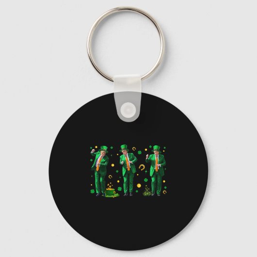 Porte-clés Trump dansant la Saint-Patrick  (Recto)