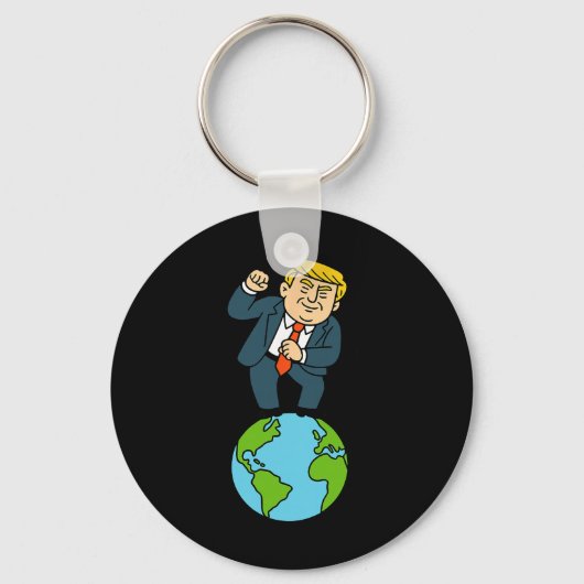 Porte-clés Trump Danse Citation Drôle (Recto)