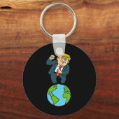 Porte-clés Trump Danse Citation Drôle (Recto)