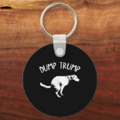 Porte-clés Trump Dog Pooping Dump (Recto)